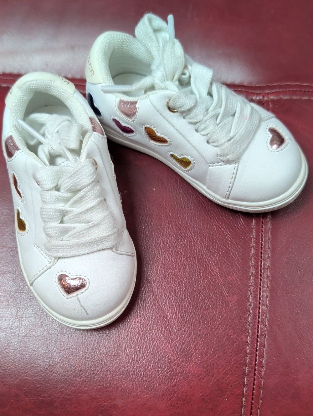 Kurt Geiger Mini Lane Love Sneaker Girl's Toddler Shoes 5 - Picture 1 of 6